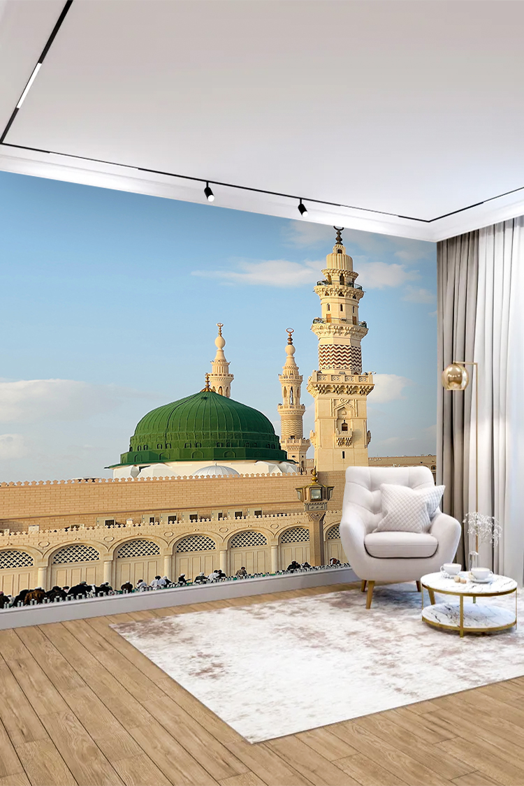 Medine Camii Minaresi Duvar Kağıdı - Görsel 6