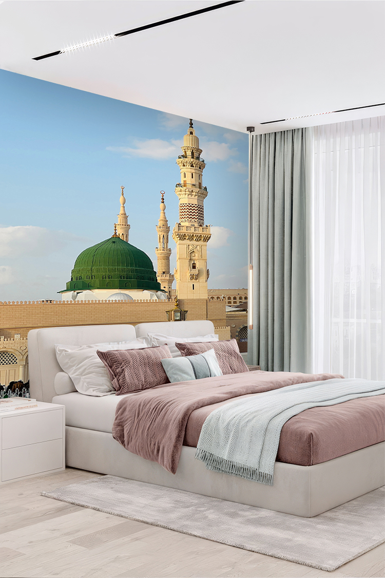 Medine Camii Minaresi Duvar Kağıdı - Görsel 4