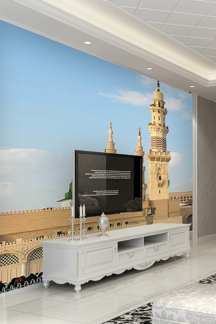 Medine Camii Minaresi Duvar Kağıdı - Görsel 2