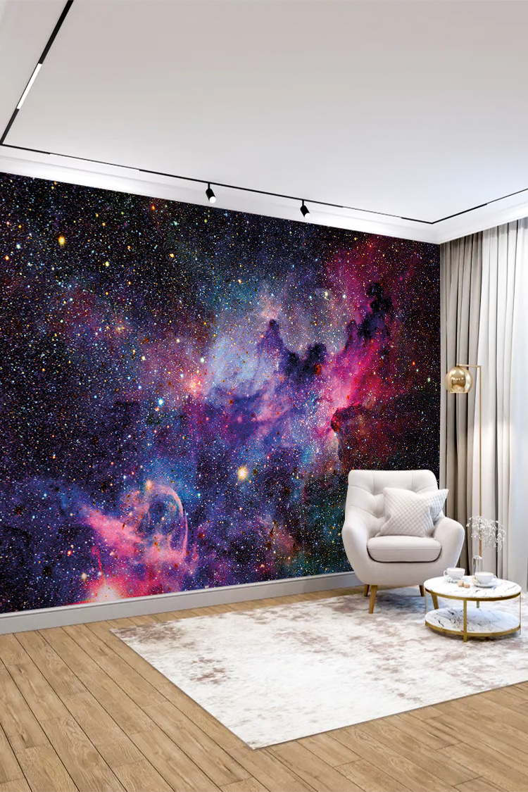 Renkli Galaksi ve Nebula Duvar Kağıdı
