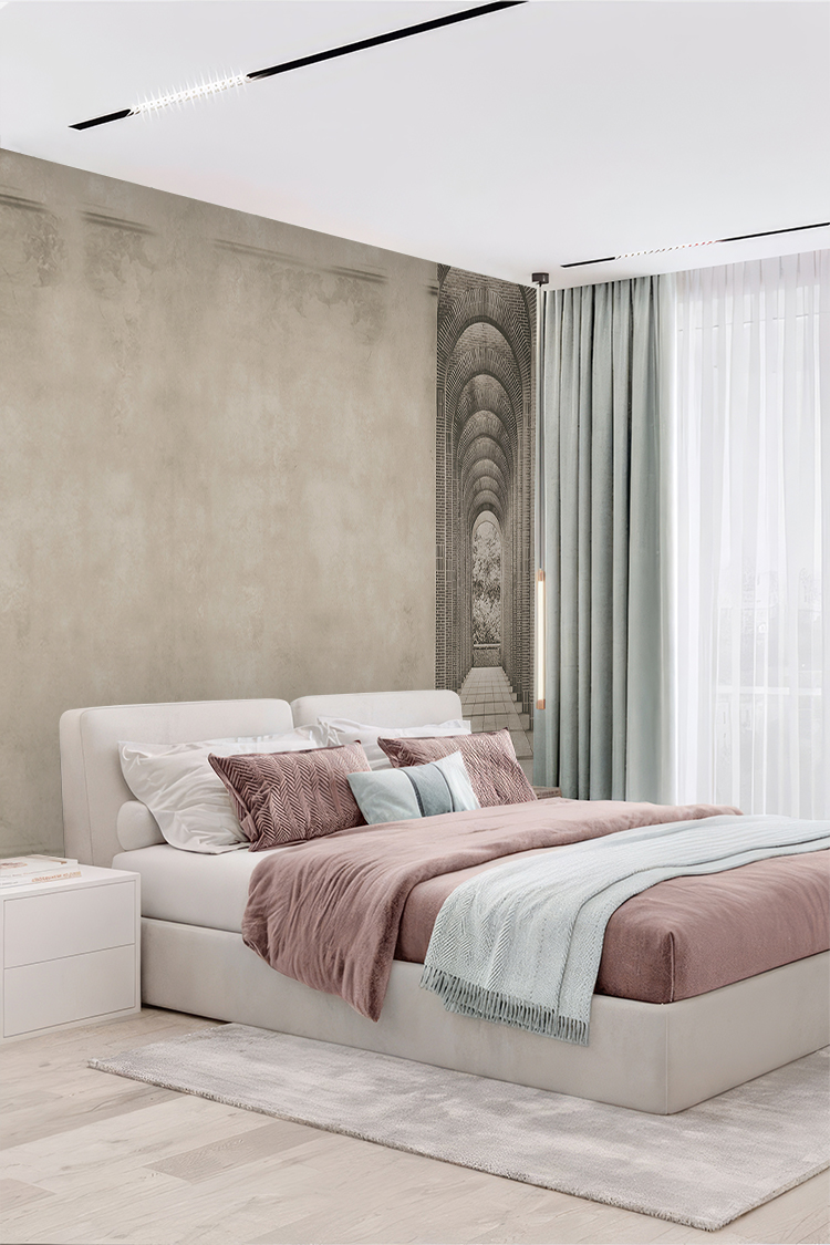 Klasik Kemer Desenli Duvar Kağıdı - Görsel 6