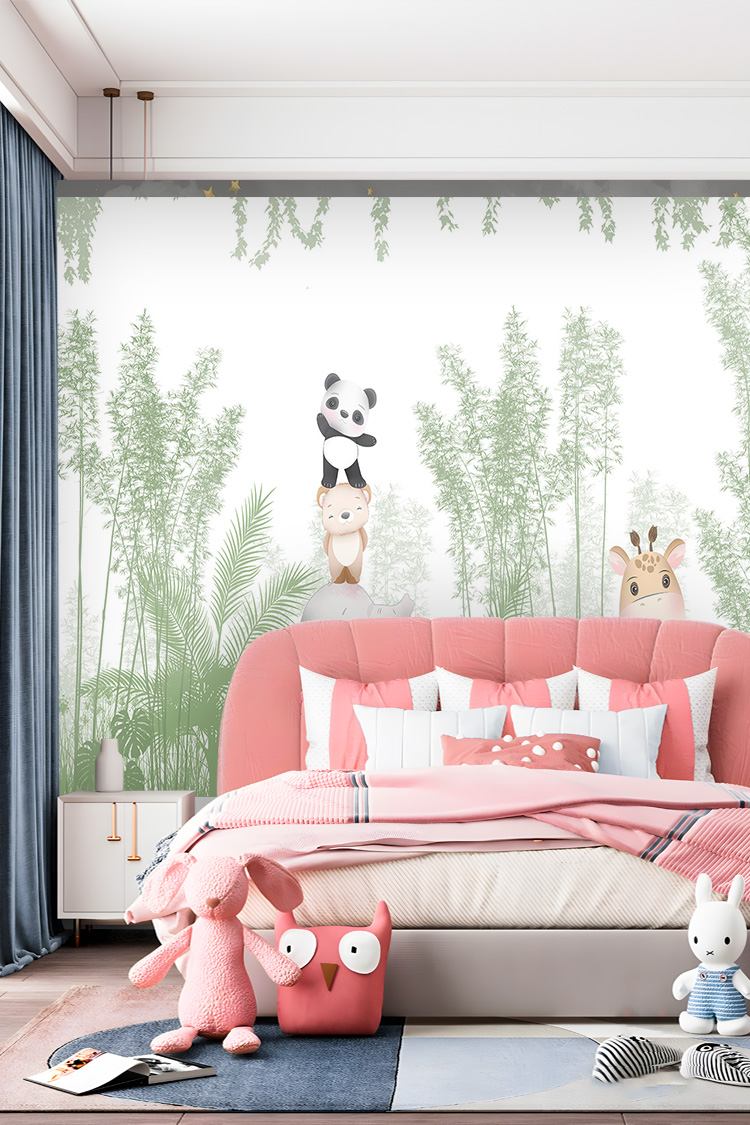 Bambu Ormanı Çocuk Odası Duvar Kağıdı - Görsel 2