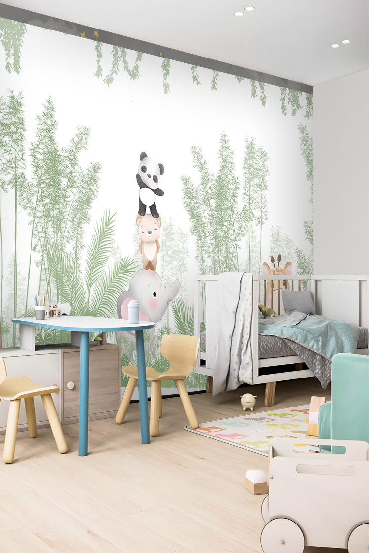 Bambu Ormanı Çocuk Odası Duvar Kağıdı - Görsel 3