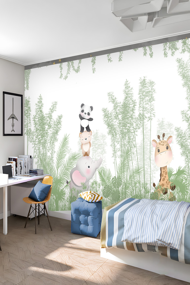 Bambu Ormanı Çocuk Odası Duvar Kağıdı - Görsel 6